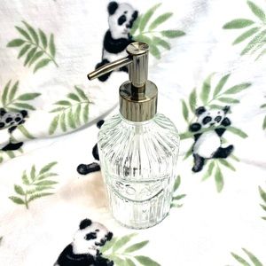 Savin De Luxe Luxury Glass Soap Dispenser